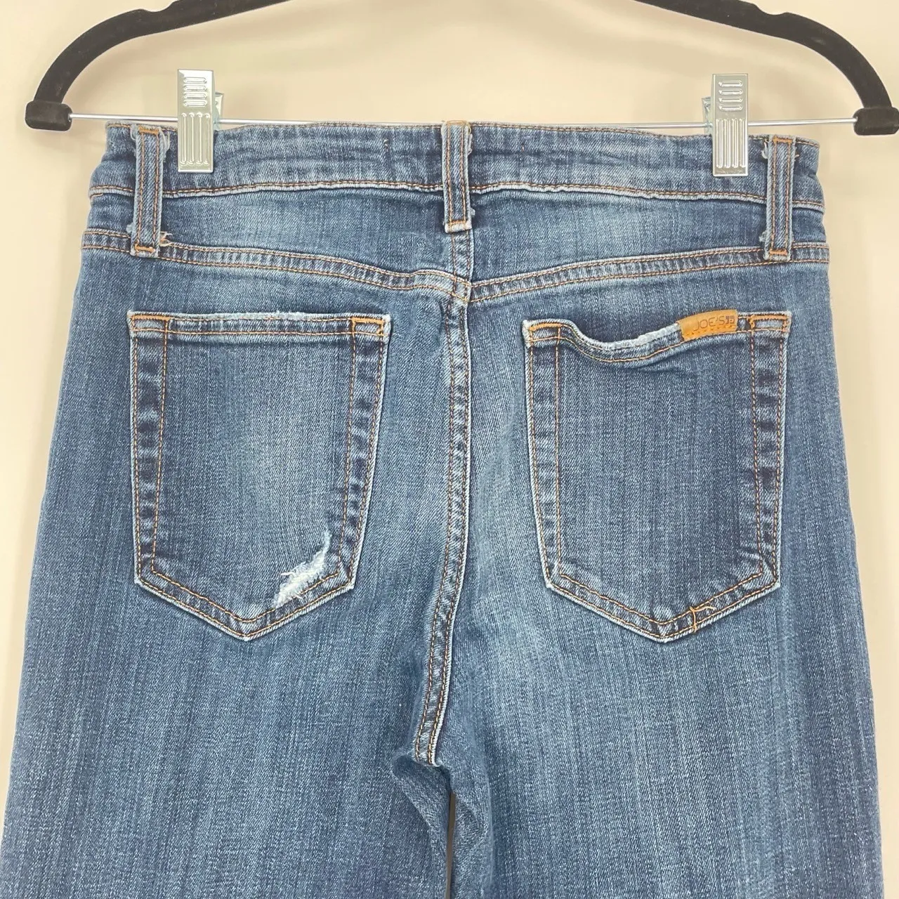 Joes Women's Blue Distressed Dark Wash High Rise Skinny Denim Jeans Size 26 - Image 8