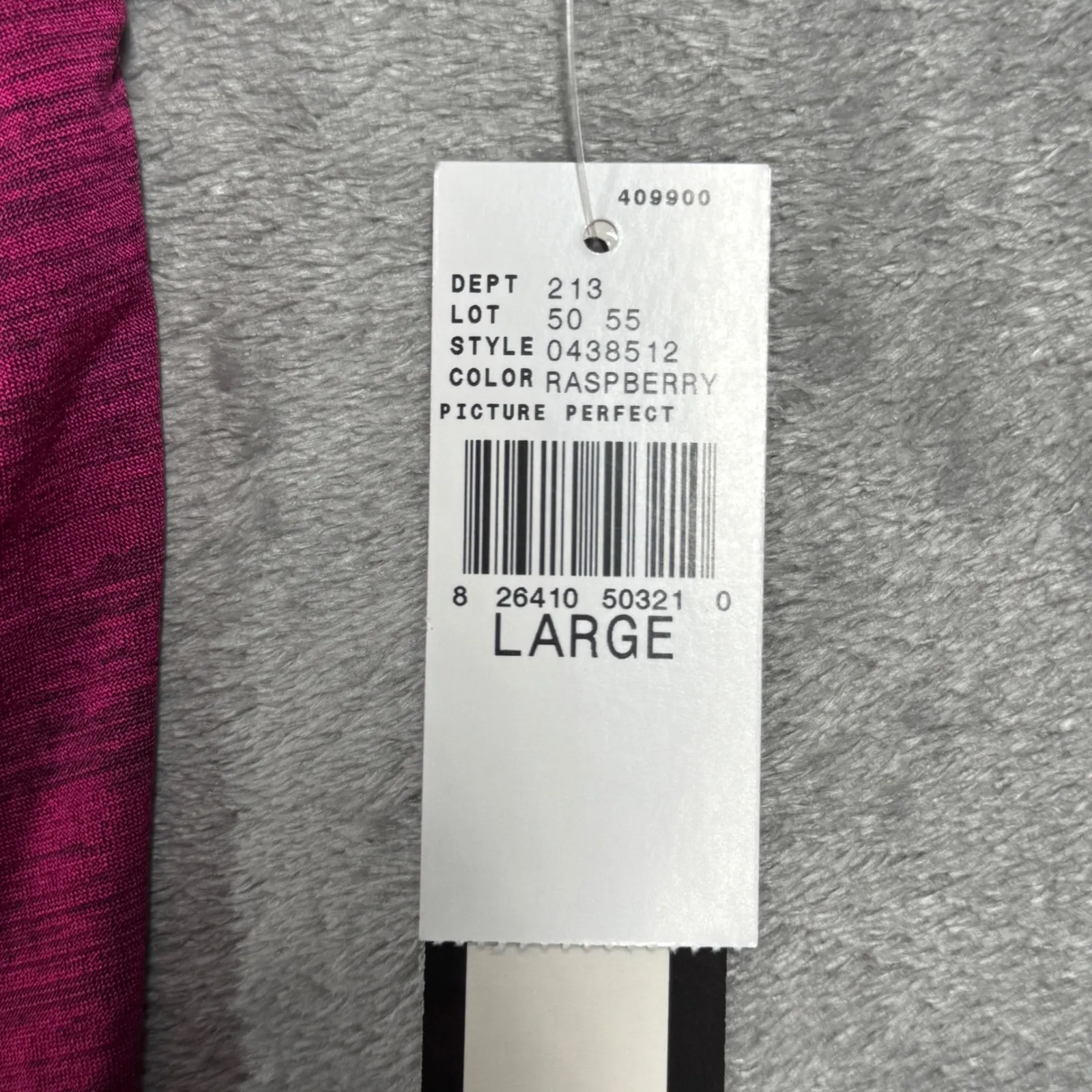 AB Studio Embellished V Neck Top Womens L Pink Magenta Short‎ Sleeve Blouse NWT - Image 8