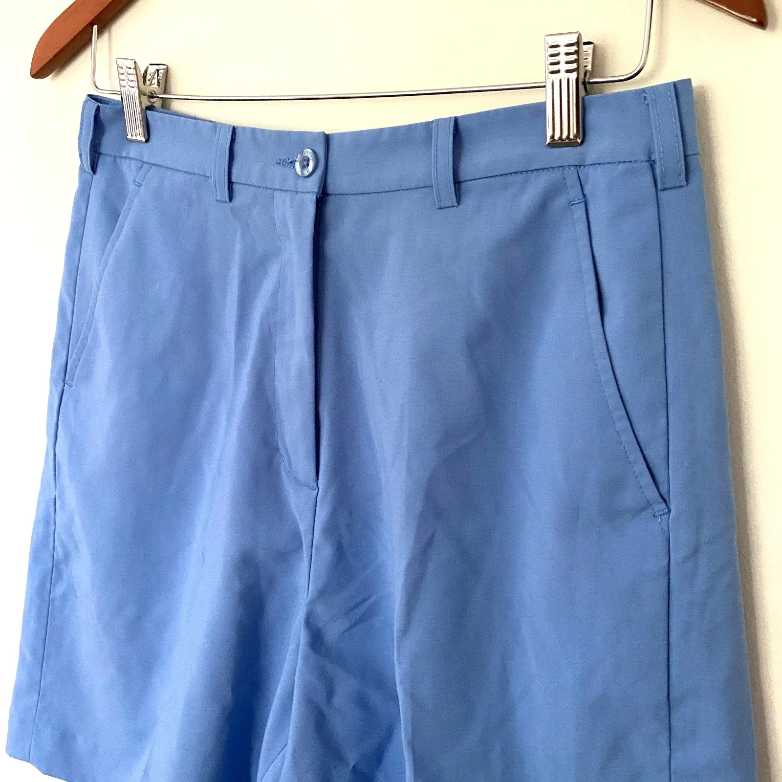 Vintage Monterey Club Golf Lightweight Blue Shorts Side Back Pockets Sz 8 - Image 3