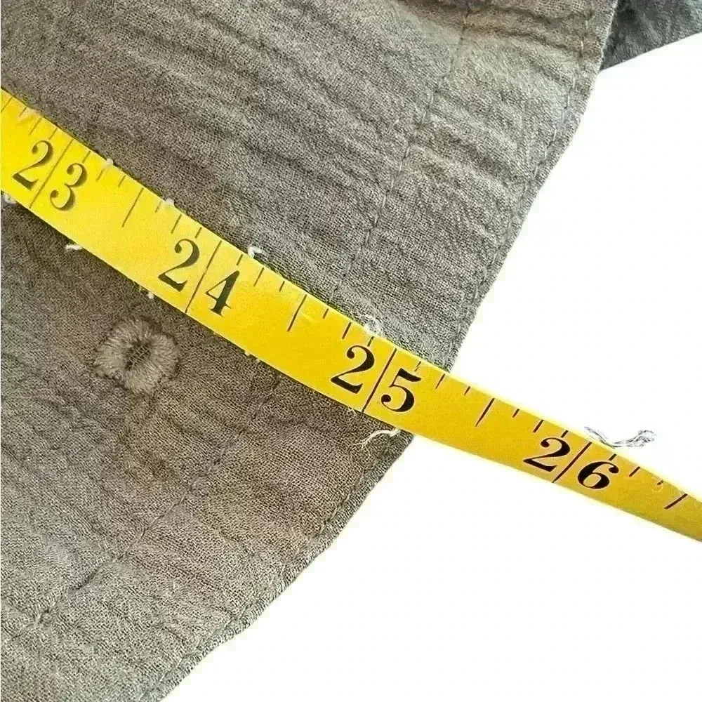 Torrid Olive Gauze Embroidered Jacket Size 1X Cotton Goblincore‎ Forest Grunge - Image 10