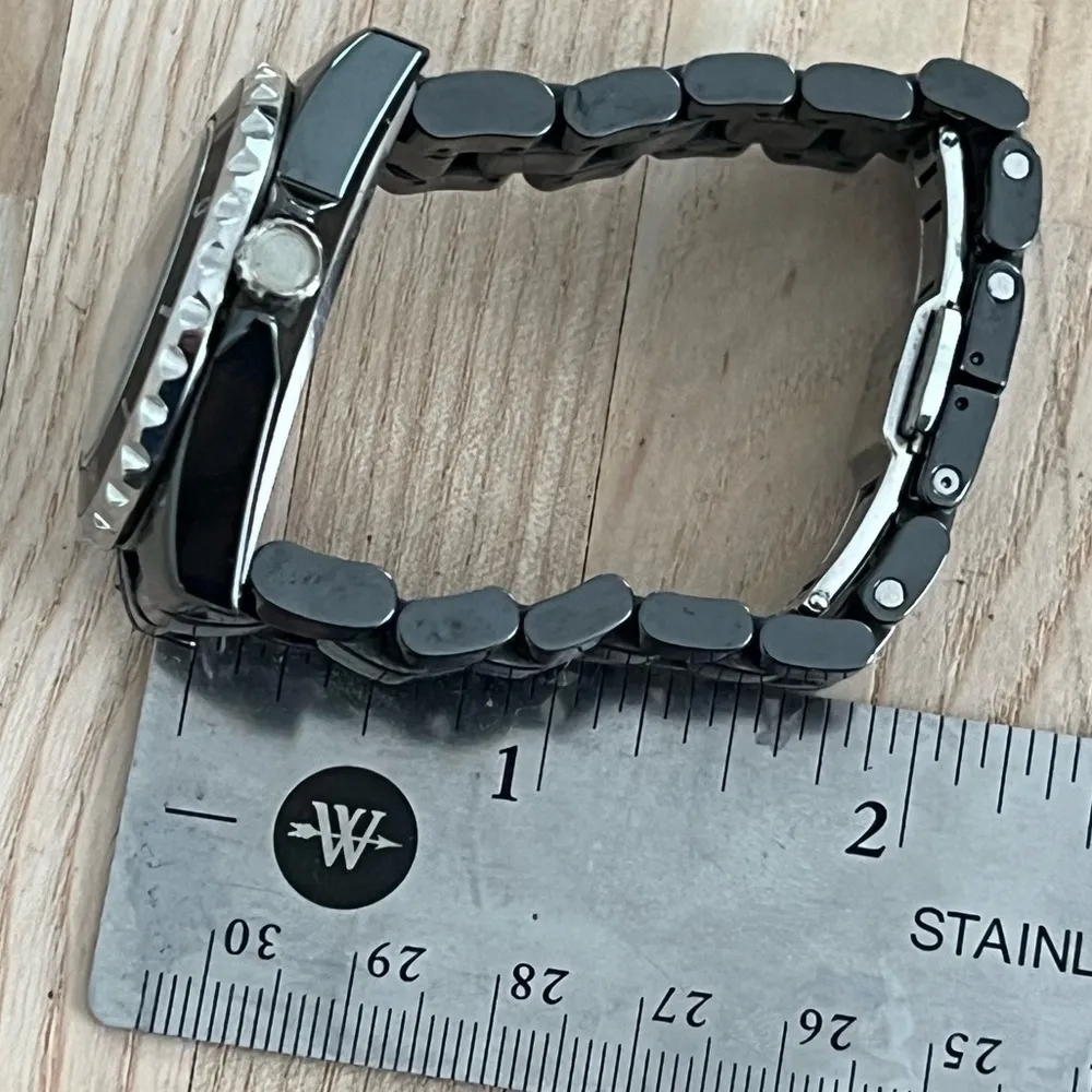 Armitron Ceramic Ladies Watch Now Model Black Ceramic Black Dial Stainless Hands - Image 10