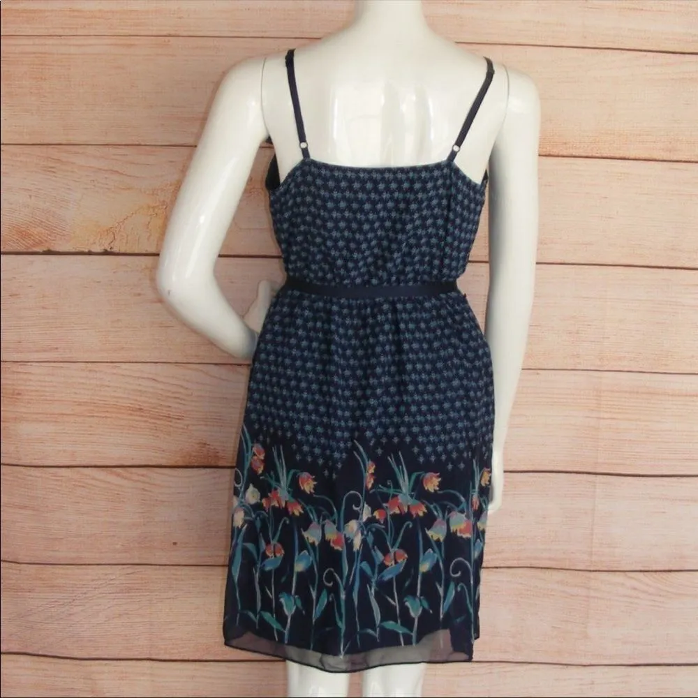 ✨LC BLUE FLORAL RUFFLE SURPLICE CHIFFON DRESS✨ - Image 7