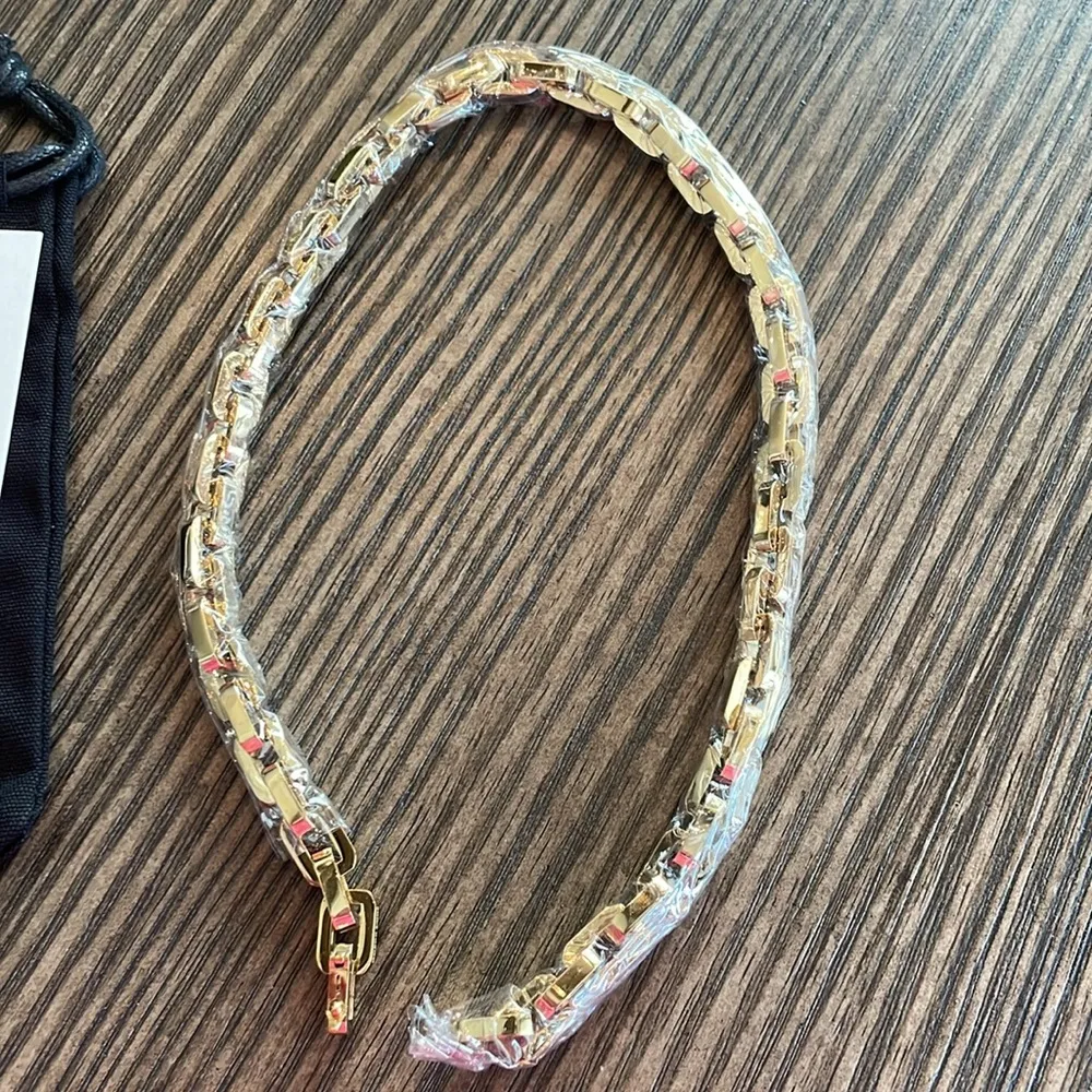 Eddie Borgo Supra Link Gold Chain Necklace NEW - Image 5