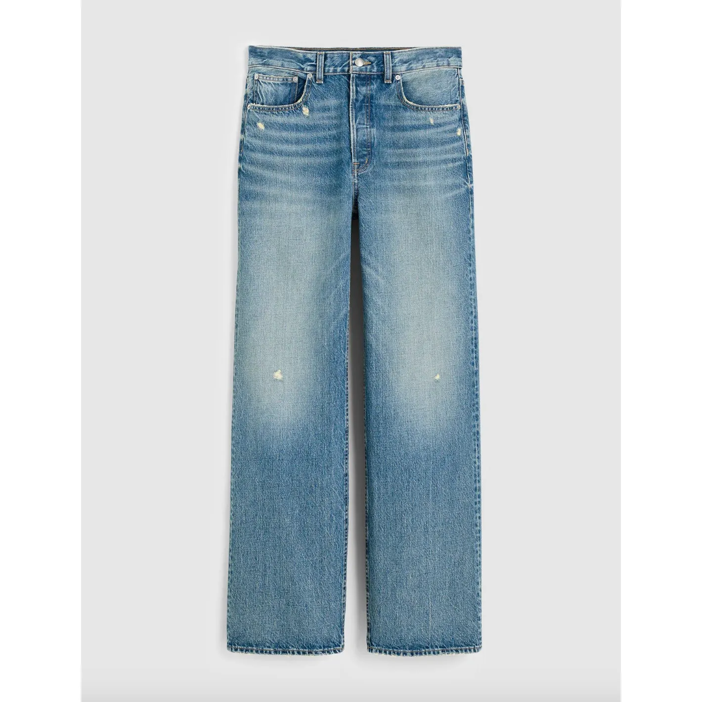 Madewell The Petite Low Slung Baggy Jean Robertson Wash Rigid Blue US 26P NWT - Image 6