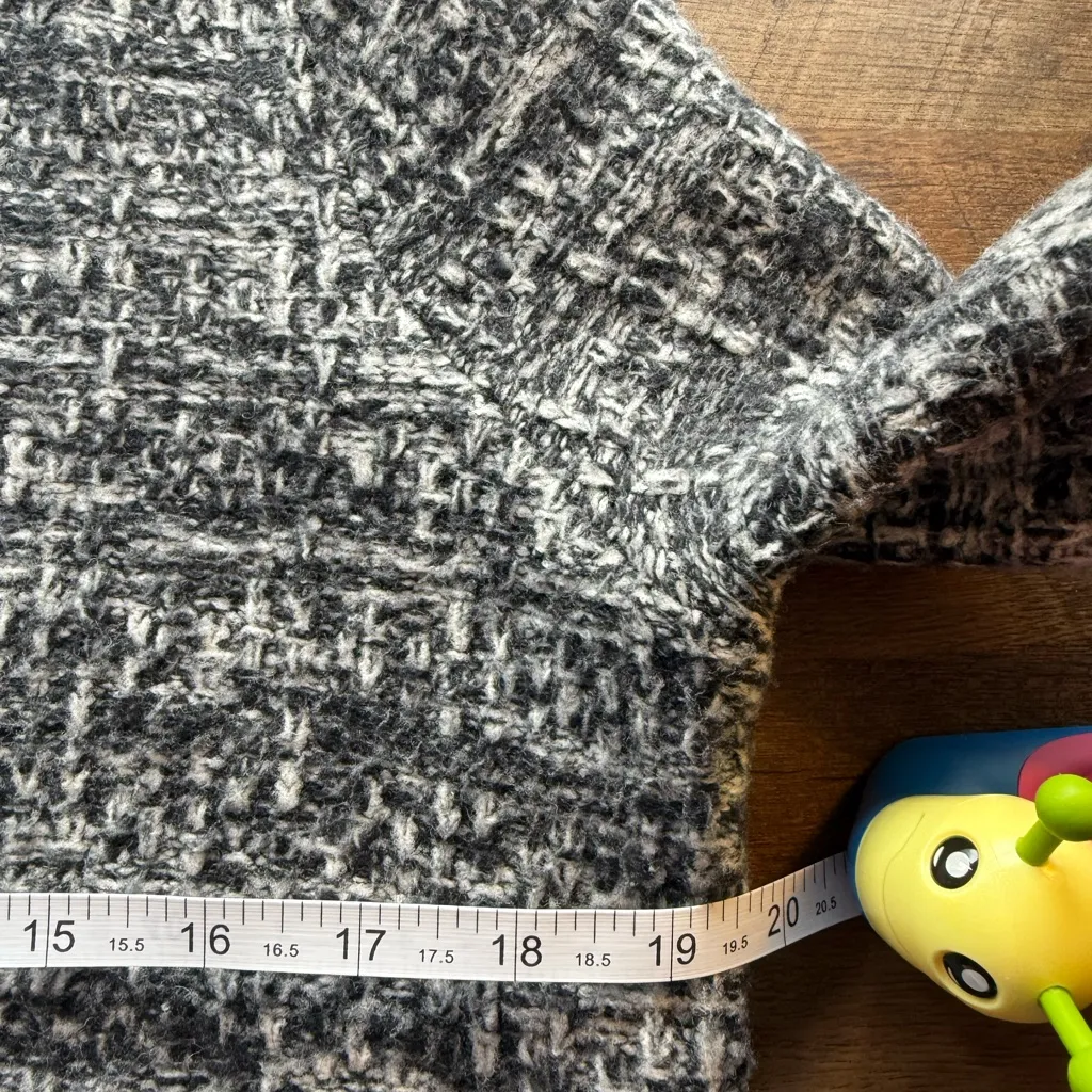 Abercrombie & Fitch Novelty Button Tweed-Inspired Sweater Jacket Women's M - Image 6