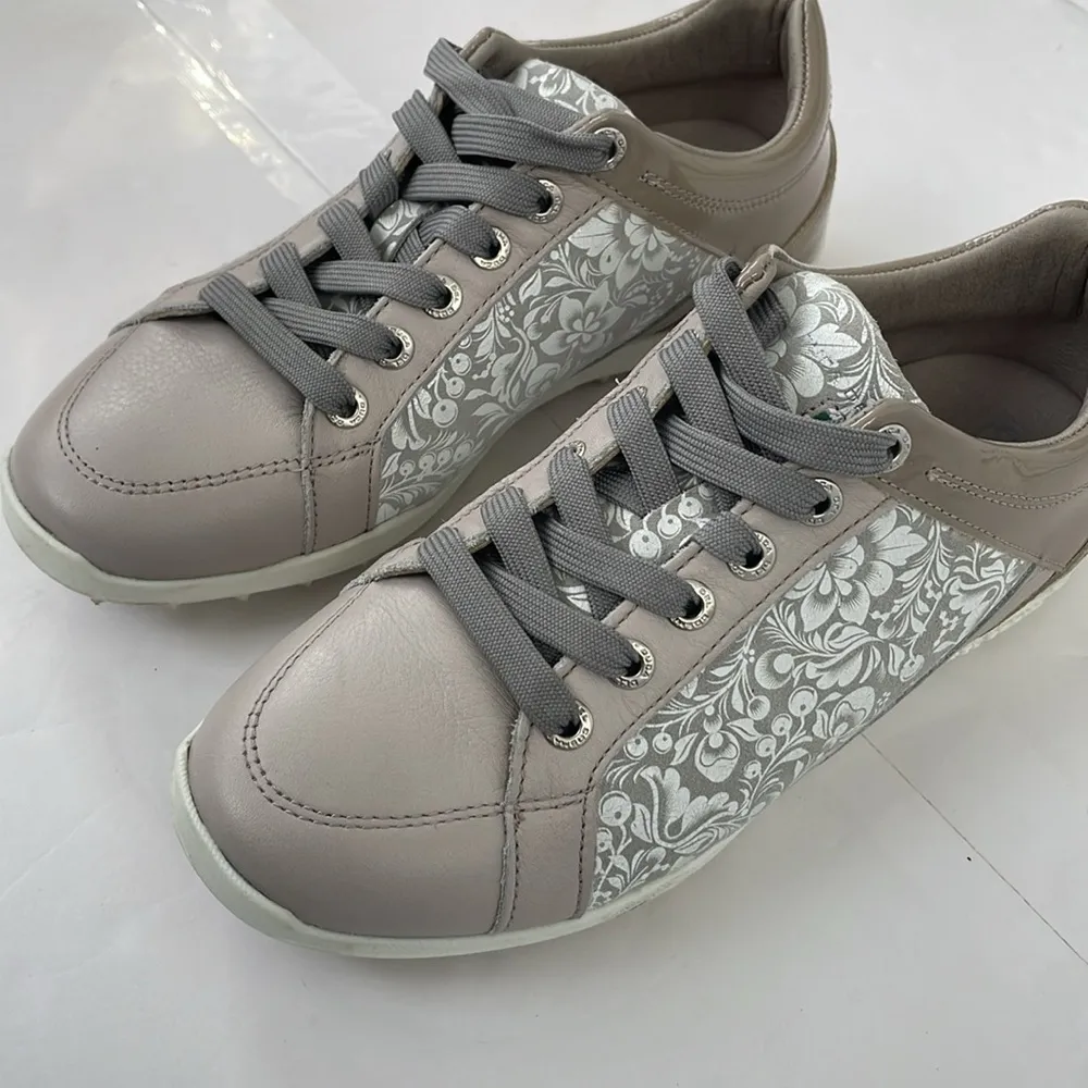 Duca Del Cosma Italian Gold Evolution Caldes Floral Women's Golf Shoes Size 6 - Image 15