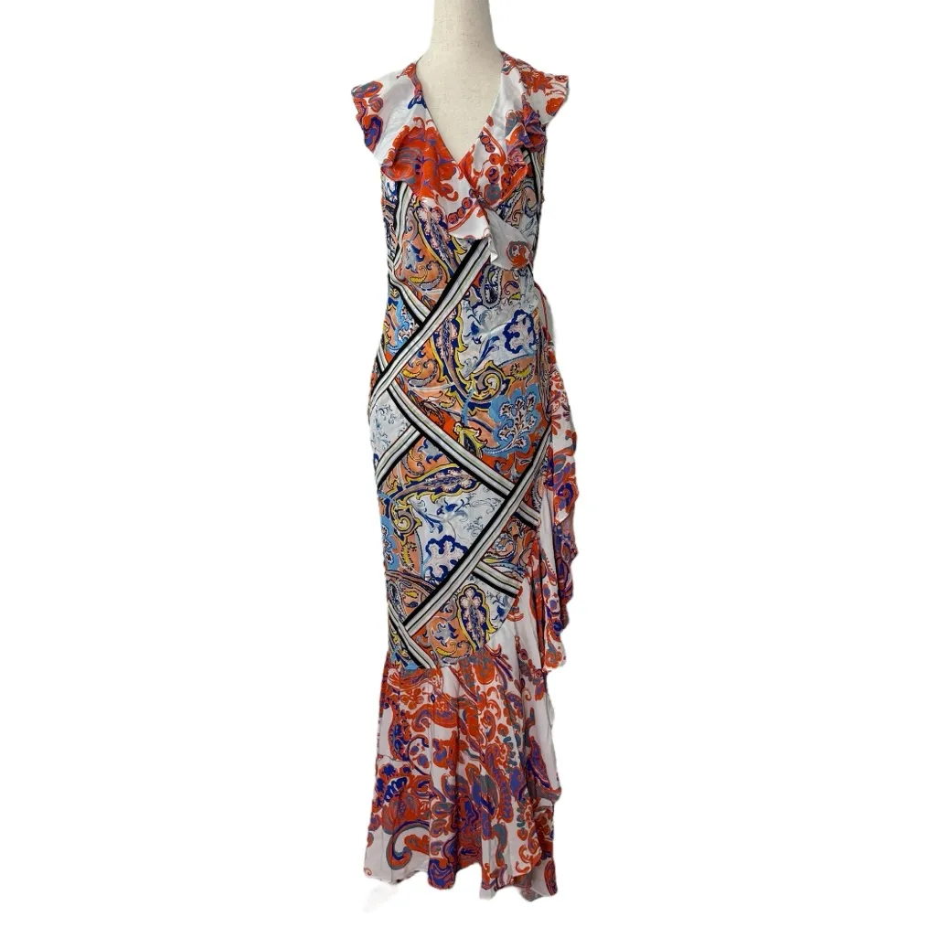 Robert Graham Silvan Silk Printed Wrap Dress - Image 13