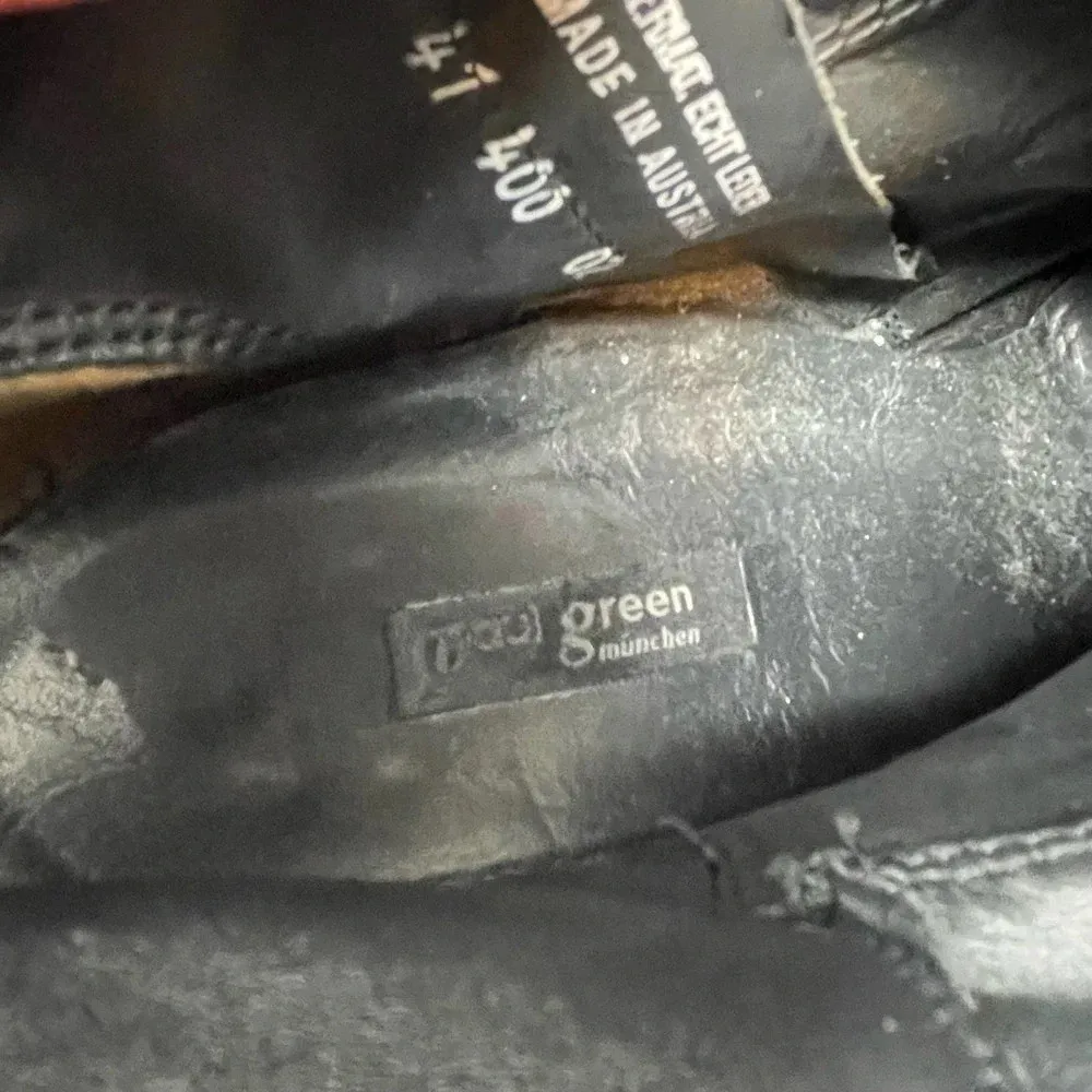 Paul‎ Green Rockin Booties Black Suede Leather Metallic Size 7 / US 9.5 - Image 10