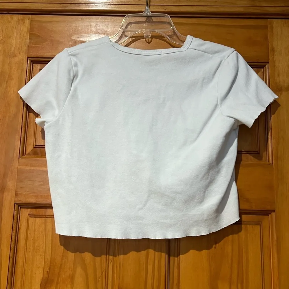 White Brandy Melville Shirt - Image 2