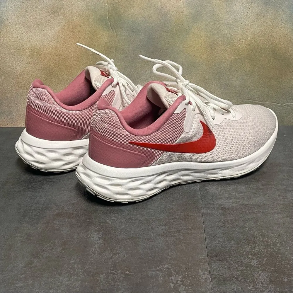Nike Revolution 6 Next Nature DC3729-601 Women's Soft Pink/Red Sneakers Size 8.5 - Image 7