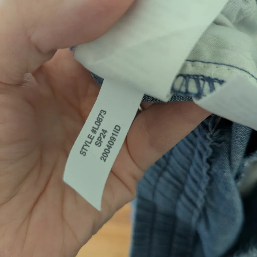 J. Crew Chambray Drawstring Pant Cotton Blue 00 - Image 7