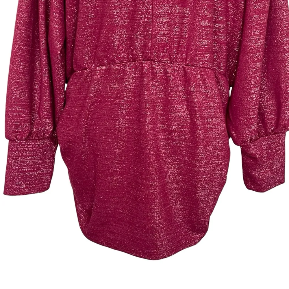 Mock Neck Keyhole Top with Ruched Sides Women’s Plus Size 18/20 - Image 10