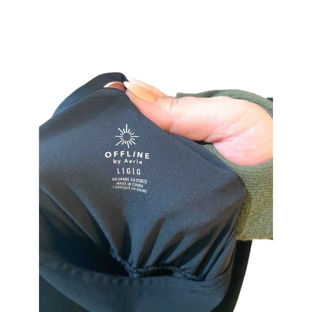 Offline By Aerie Jumpsuit Black Size L - Image 3