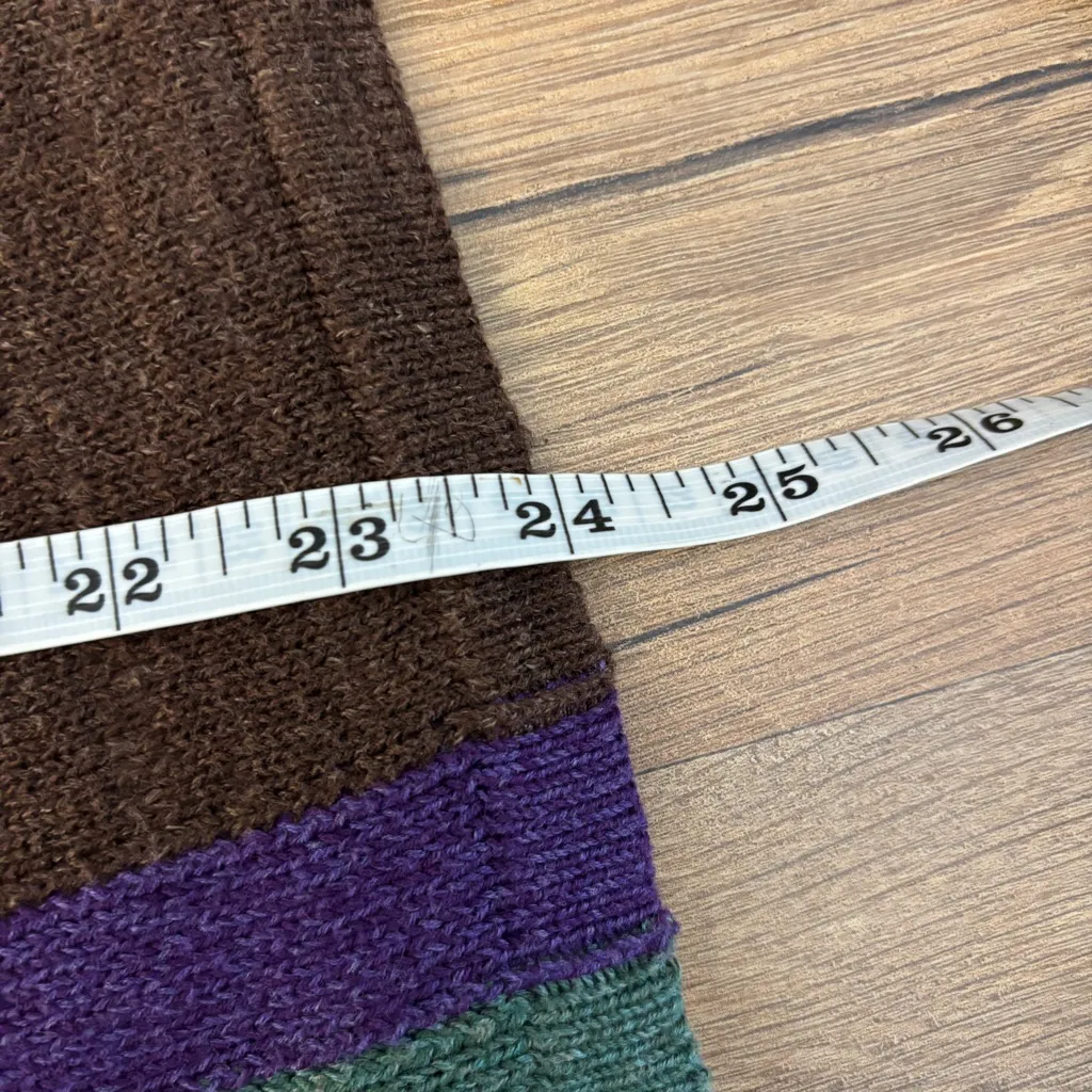 Lauren Ralph Lauren Southwestern Print Aztec Knit Sweater Y2K Vintage Women’s Brown - Image 8