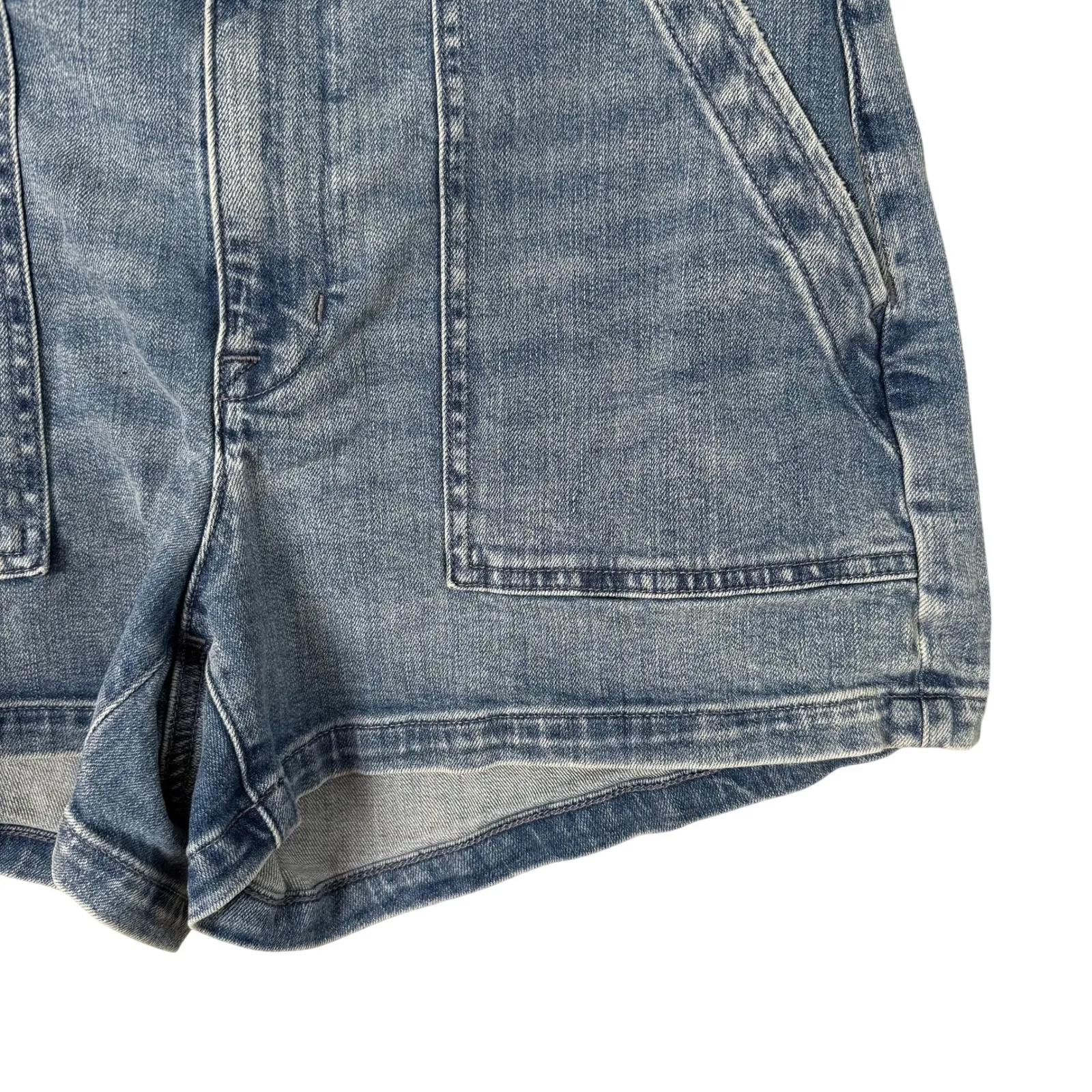 J. Crew Utility Denim High Rise Shorts Blue Size 29 - Image 6