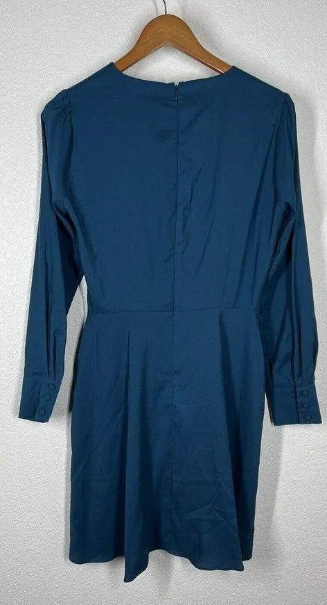 Parker Long Sleeve Knot Front Dress Size Medium - Image 8