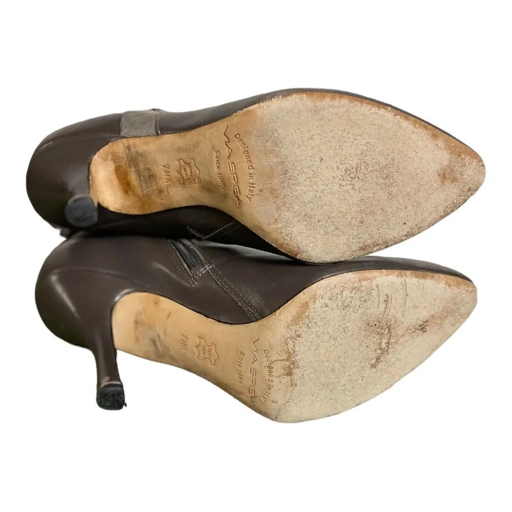 #161 VIA SPIGA Knee High Leather Boots Size 7.5 - Image 4