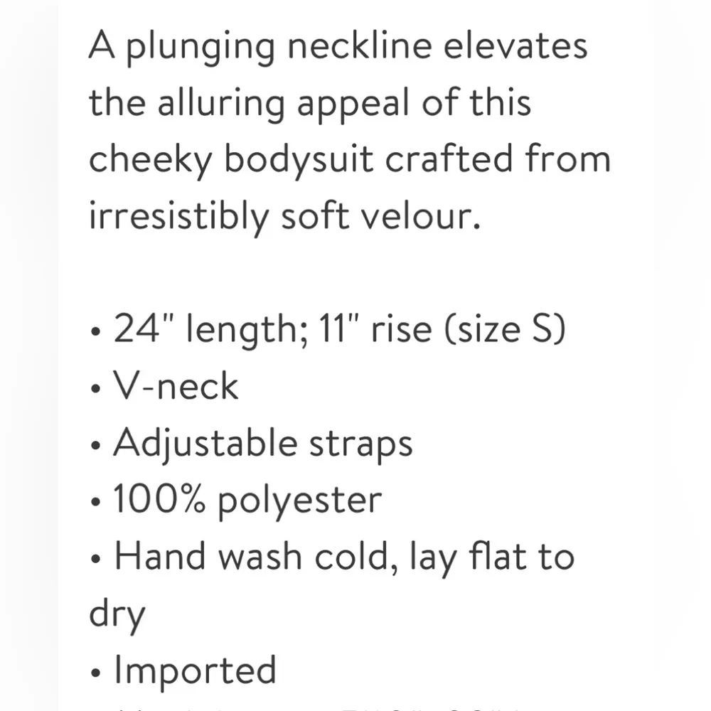 Wishlist Velour bodysuit - Image 4