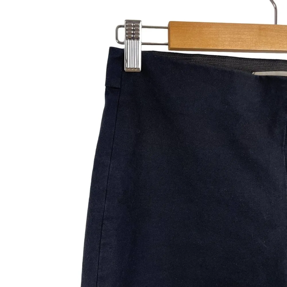 Everlane The Side-Zip Stretch Cotton Pants Black Trousers Office Job Size 6 - Image 3