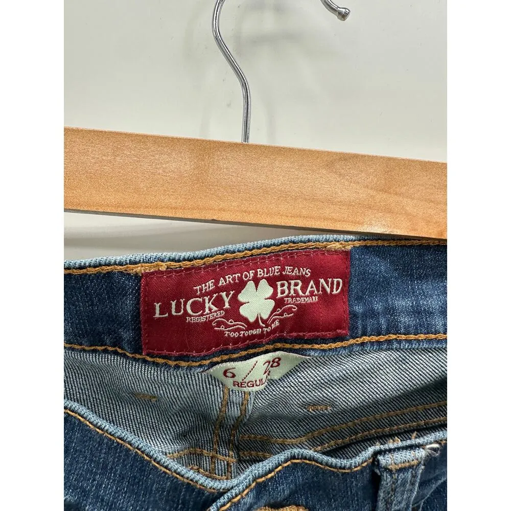 Lucky Brand Medium Wash Sienna Tomboy Straight Leg Denim Jeans Women Size 6/28 - Image 6