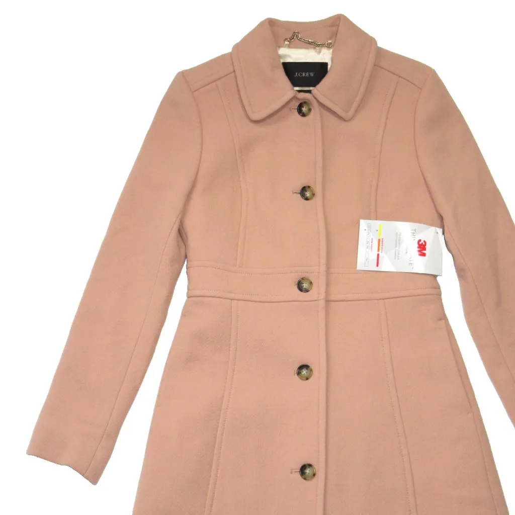 NWT J.Crew Classic Lady Day Coat in Taupe Italian Doublecloth Wool Thinsulate 2 - Image 3