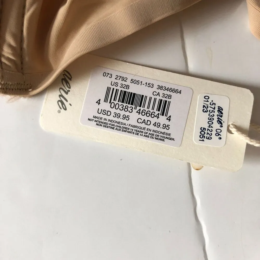 Aerie Smoothez by  Bra Beige Full Coverage Unlined Underwire 32B - Image 4