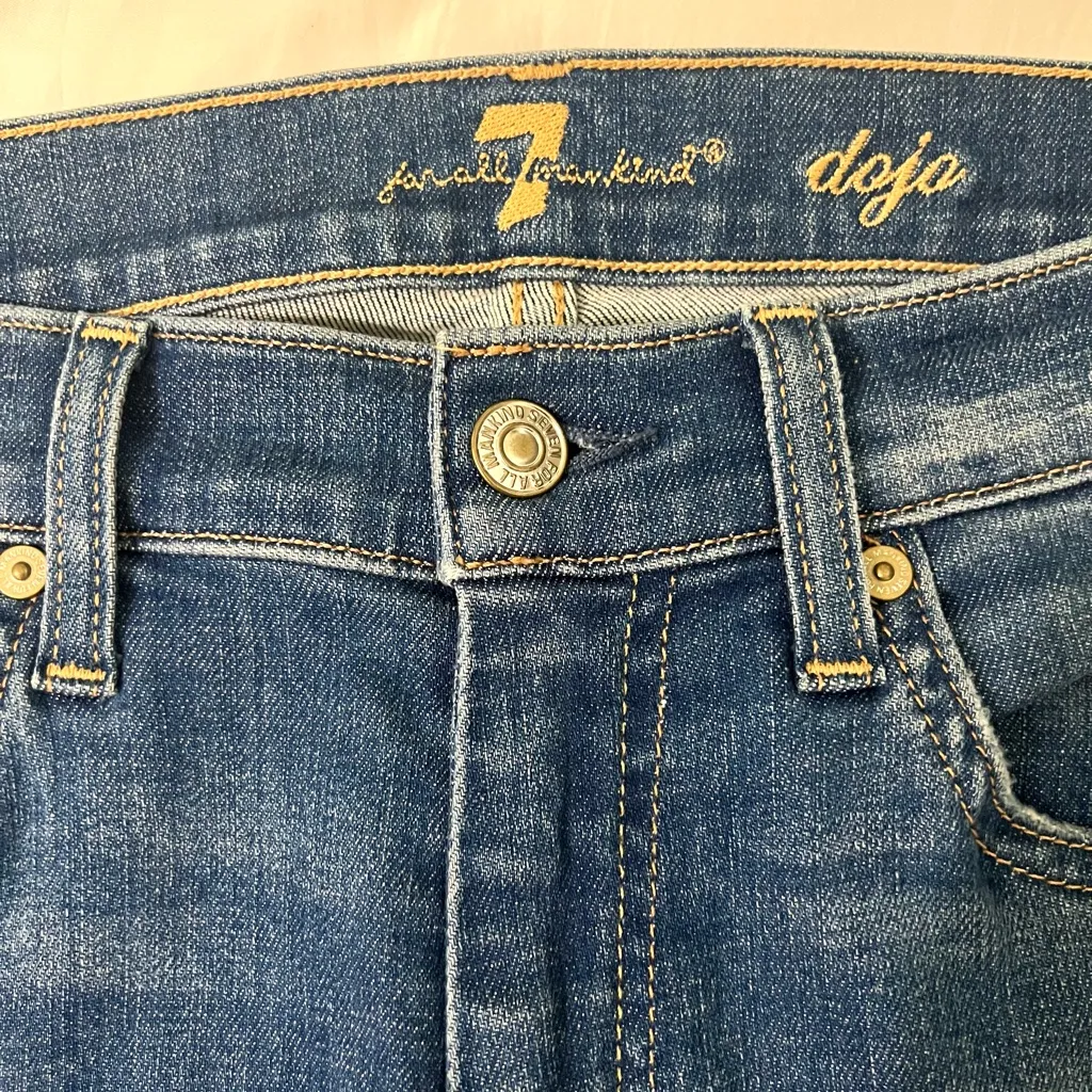 7 For All Mankind Dojo Flare Stretch Jeans Denim - Image 12