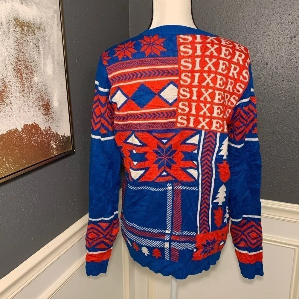 NBA Team Apparel Philadelphia 76ers sweater Blue Size L - Image 4