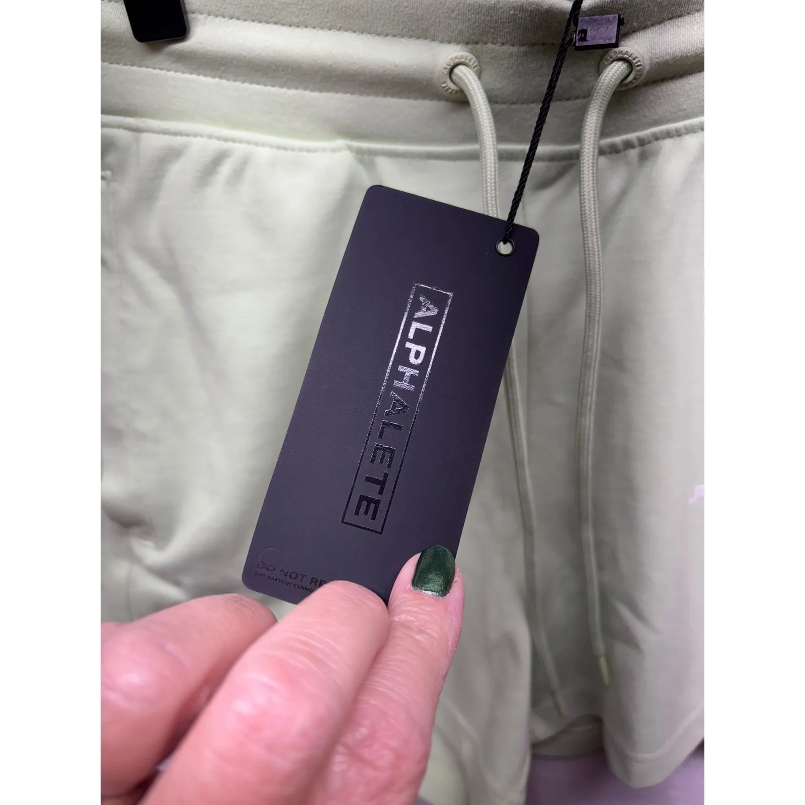 Alphalete Shorts Women's Small Green Athletic Gym Fitness‎ Workout Lounge - Image 3