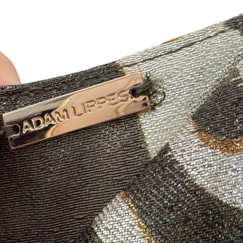 Adam Lippes Ruffled Lamé Midi Dress Silk Blend - Image 8