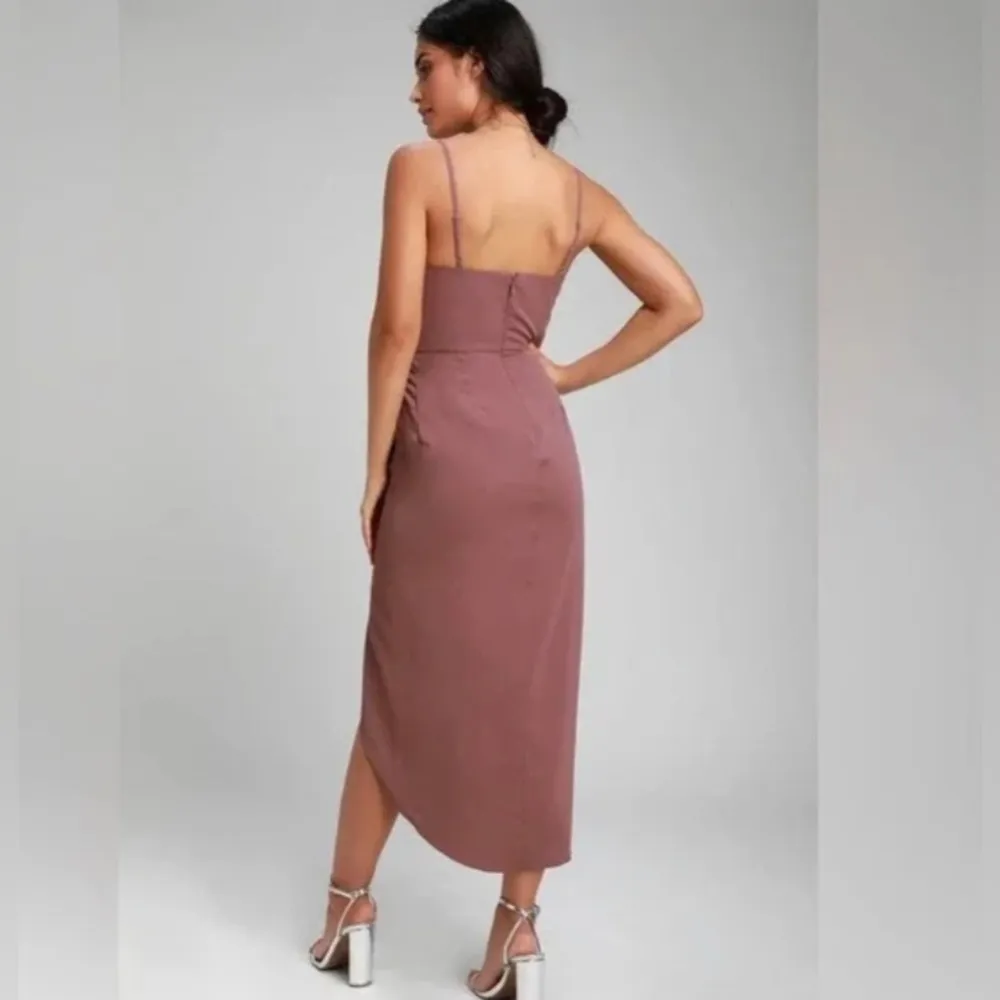 Lulus Reinette Mauve Purple Corset Slip Midi Dress Size XS - Image 6