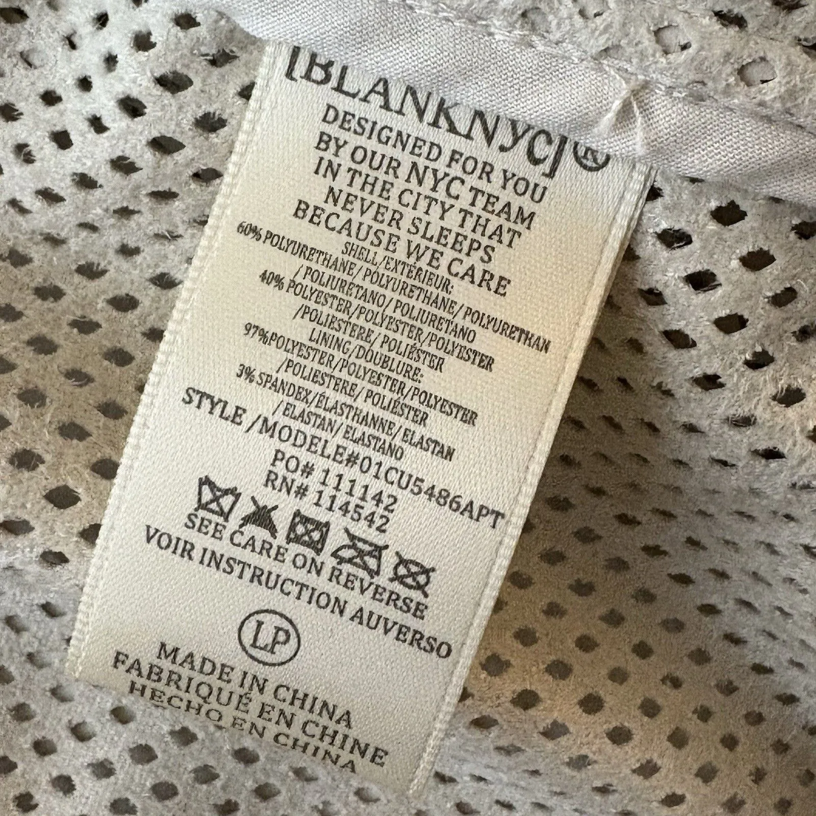 Anthropologie x Blank NYC Imelda Faux Leather Perforated Moto Jacket Size LP - Image 7