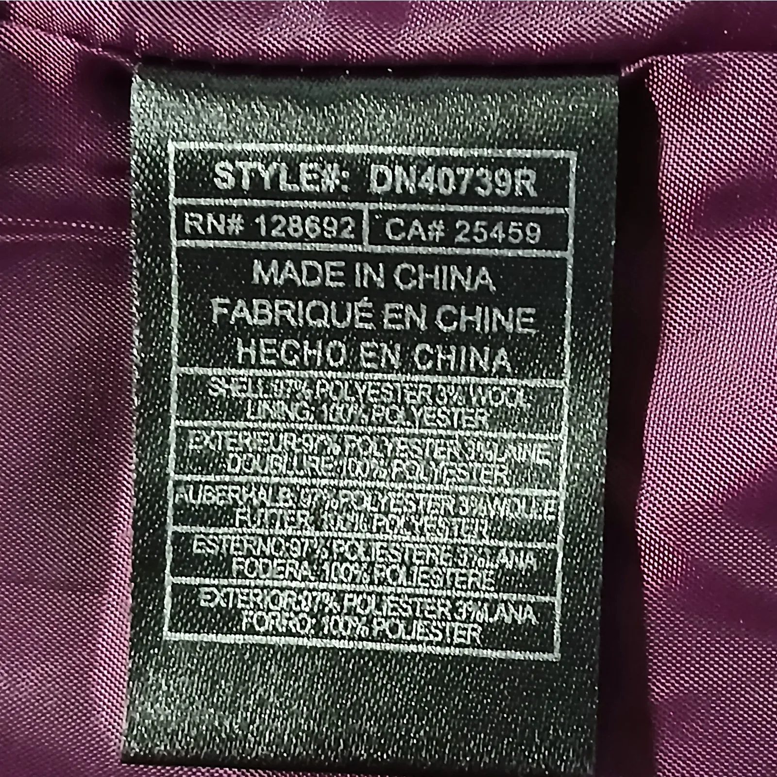 Steve Madden Womens Belted Long Coat Size XS Purple Textured Winter Chic Cozy - Image 8