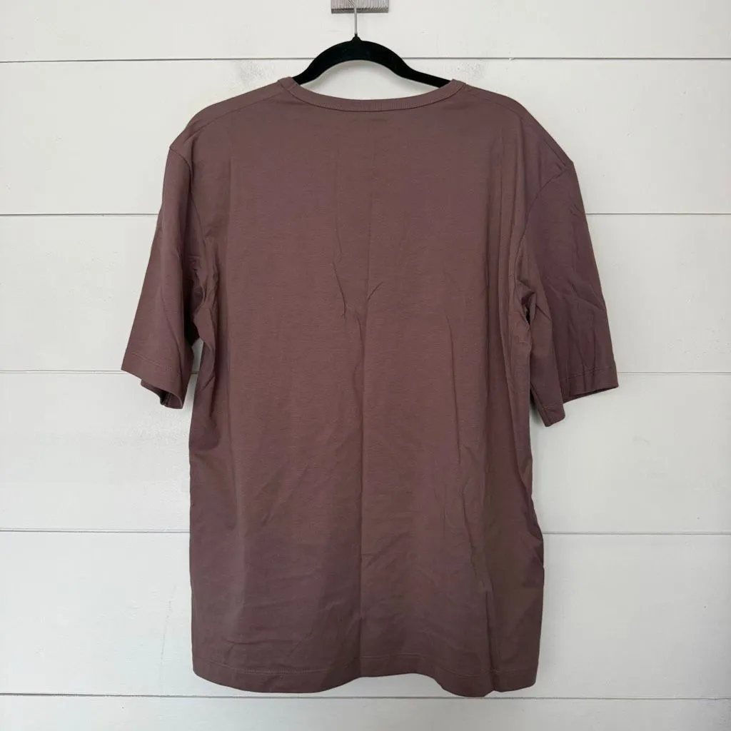 Uniqlo Women’s Medium Brown Cotton Wide Fit Shirt New Minimalist Capsule - Image 6
