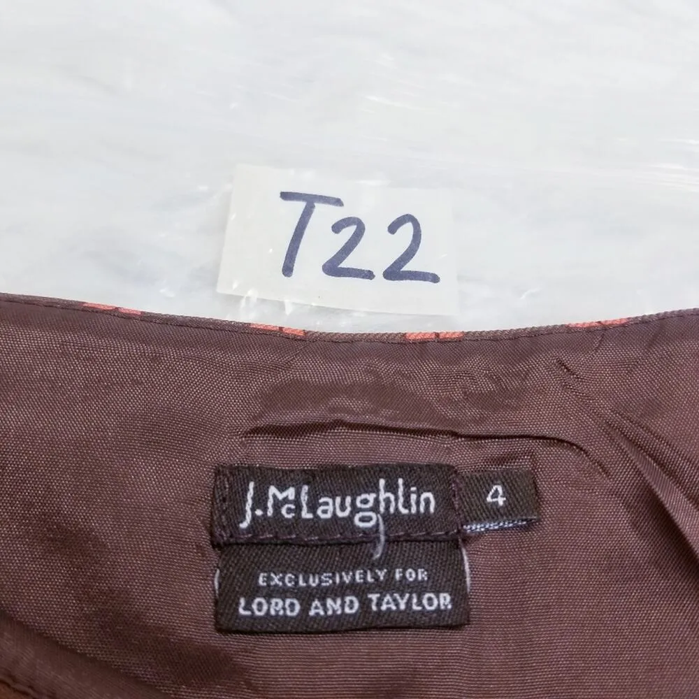 J. McLaughlin Chain Links Prints Lined Pleated Skirts - Image 5