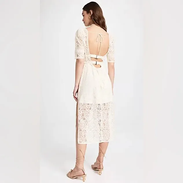 059. For Love and Lemons Marilyn Midi Dress - Image 8