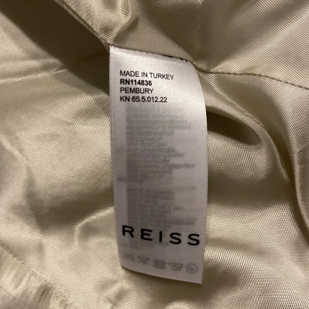 REISS Light grey mid length coat size 10 length 42” bust 38”sleeve from top 25” - Image 10