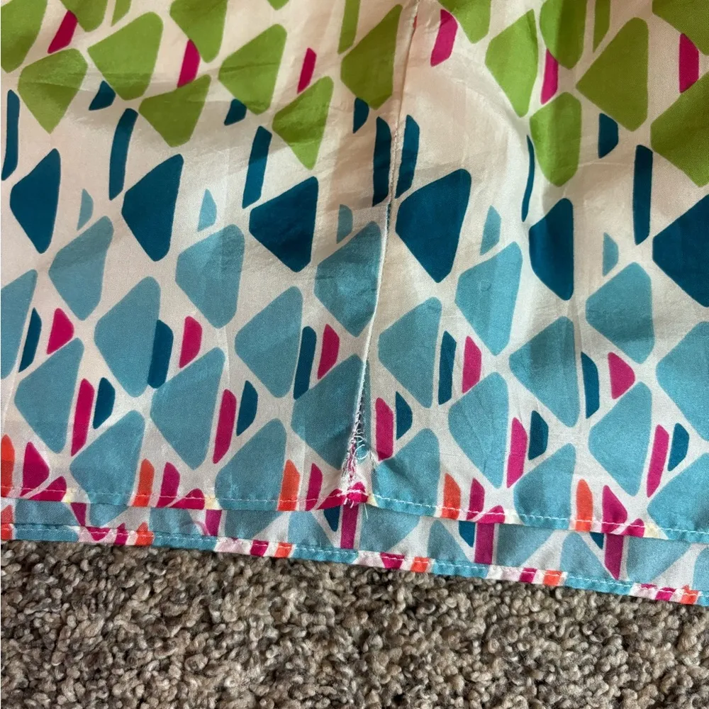 Shoshanna Silk Sweetheart Colorful Mini Dress - Image 7