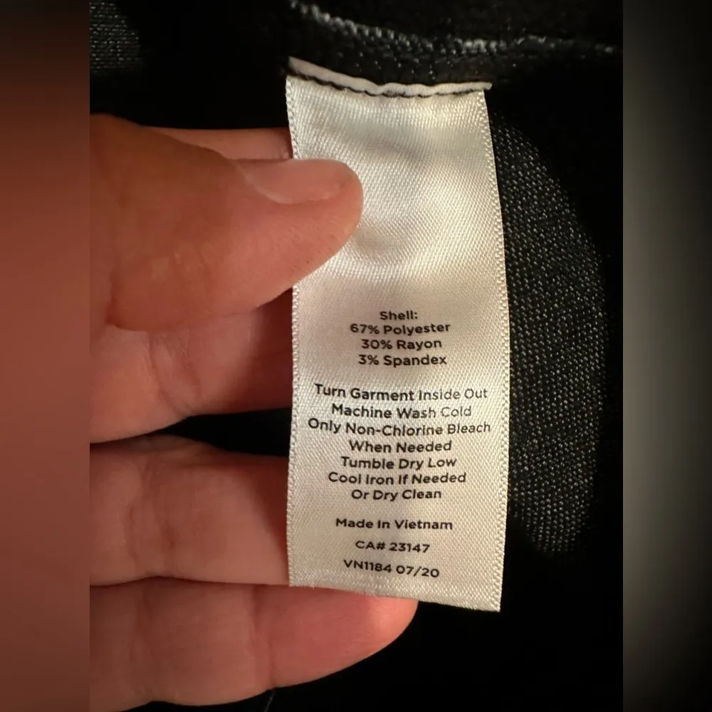 EUC Talbots Oxford square style fabric with waist elastic leggings leg style Sz8 - Image 4