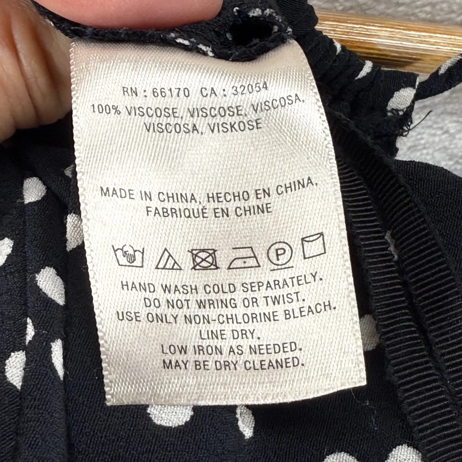 Maeve Polka Dot Finley Jumpsuit Wide Leg Drawstring Black Size US 0 UK 4‎ - Image 5