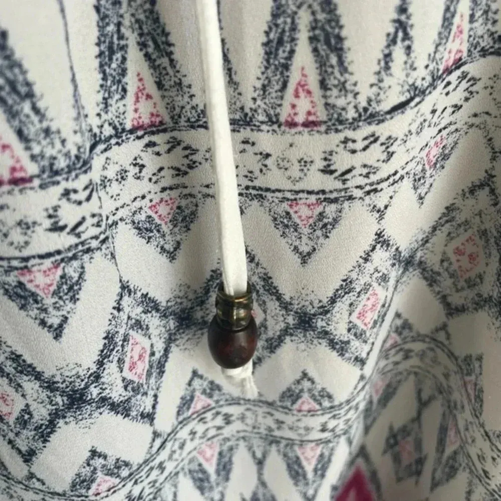 CLEARANCE! Jolt Sheer Lacy Boho Tribal Top Blouse Size M Medium EUC‎ - Image 3