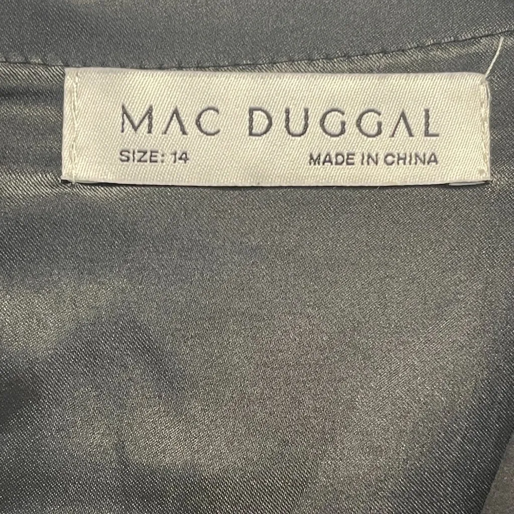 Mac Duggal Bishop Sleeve Floral Print Dress, Size 14 - NWT - Image 7