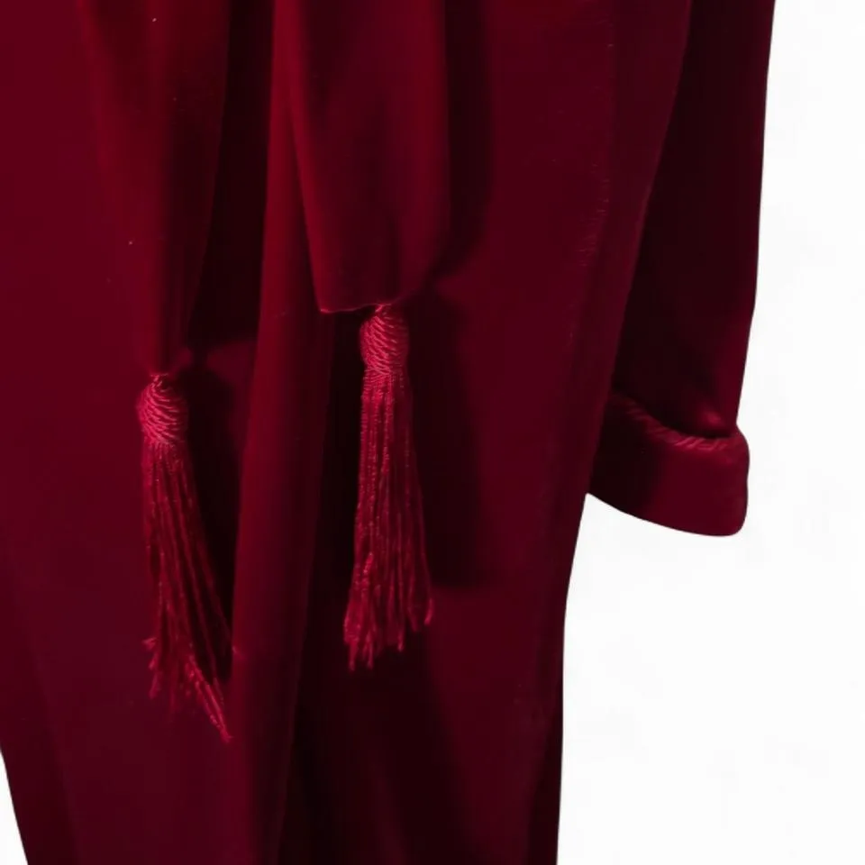 Vintage Burgundy Velvet / Velour Garment — Union Made in Canada (c. 1970s–80s) - Image 3