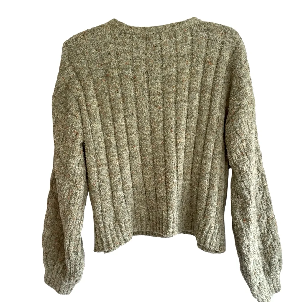 Jessica Simpson  Sweater Women’s Medium Green With Browns Oranges Soft Ribbed NWT - Image 2