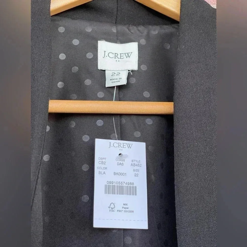 JCREW  Going-out blazer in stretch twill size 22 - Image 5