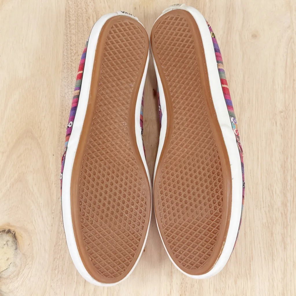 Vans Serape Southwestern Stripe Dri Lex Canvas Slip On Loafers 7 - Image 8