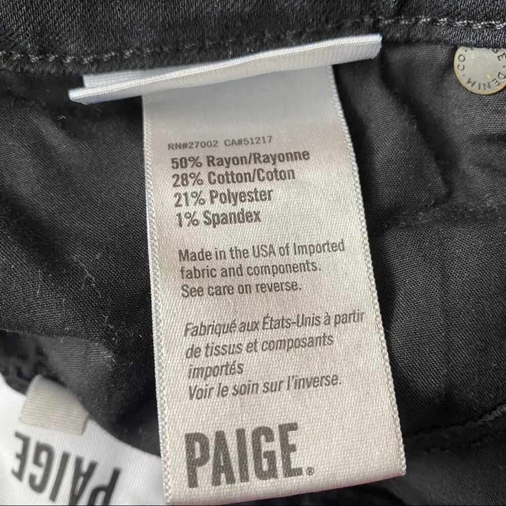 Paige Black Jeans Verdugo ultra Skinny Jeans sz 28 - Image 7