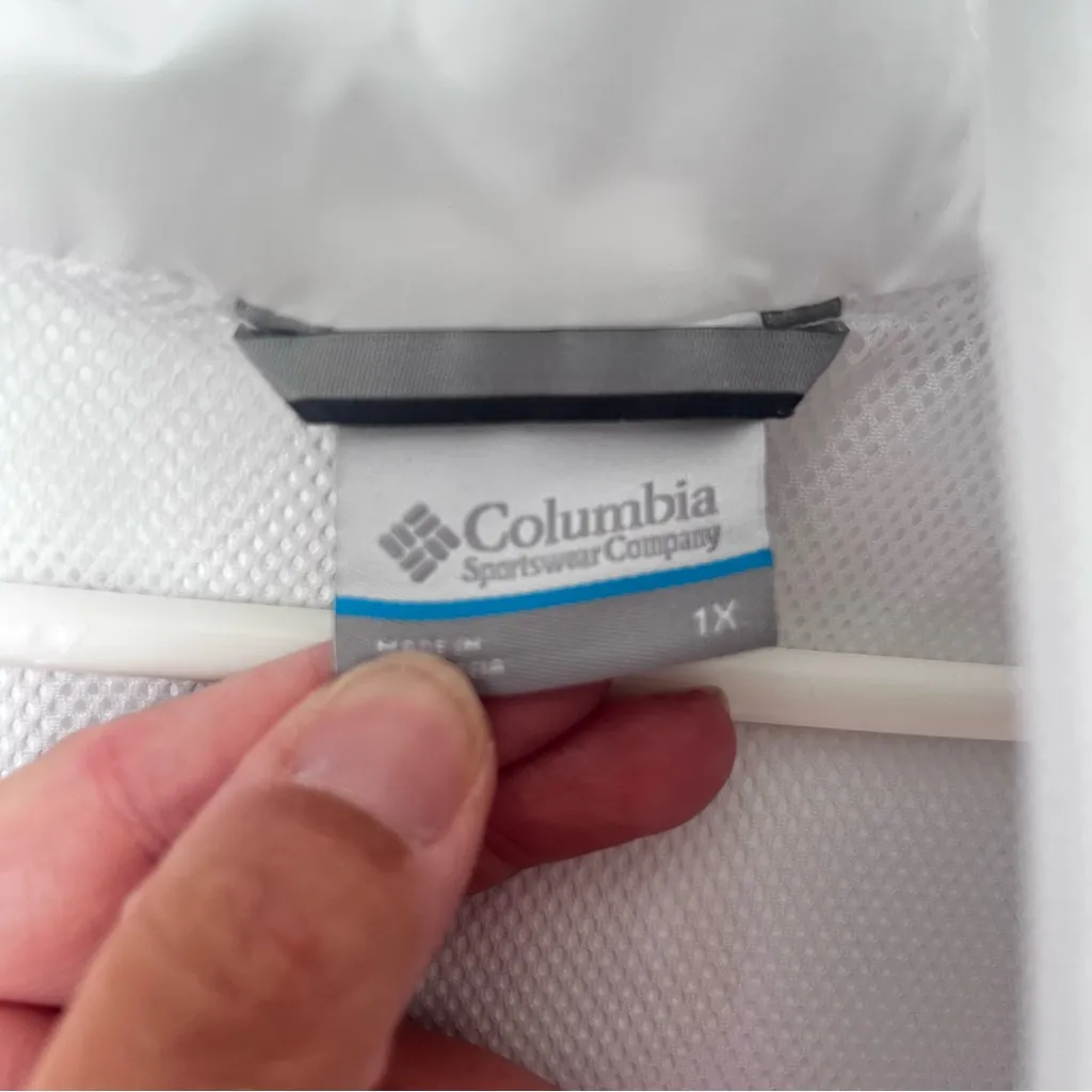 Columbia Women’s Women’s Arcadia II Rain Jacket White Gray Size XL - Image 7