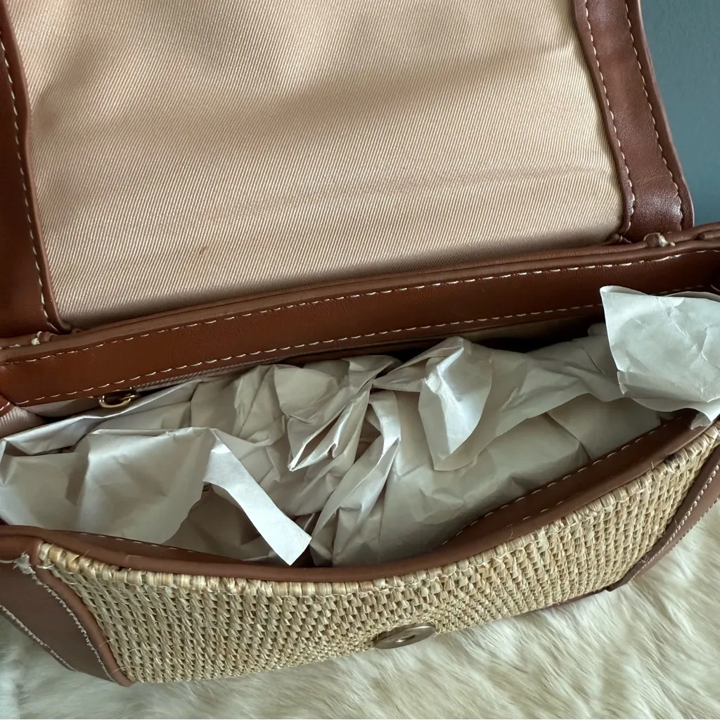 Sam Edelman Marcella Woven Top Handle Crossbody Bag - Image 8