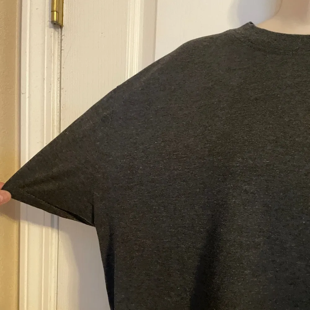 True Religion Dark Gray Logo Shirt Size Large - Image 4